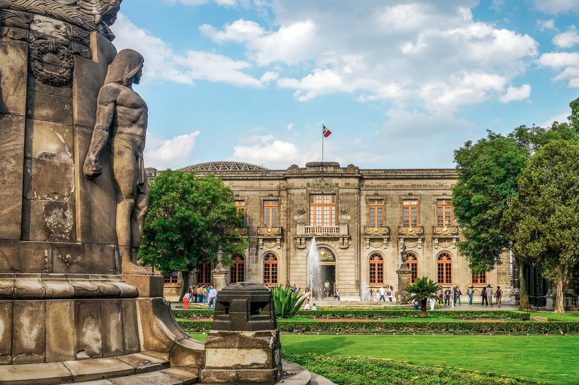 The Castillo de Chapultepec, a must see in the Bosque de Chapultepec in Mexico City