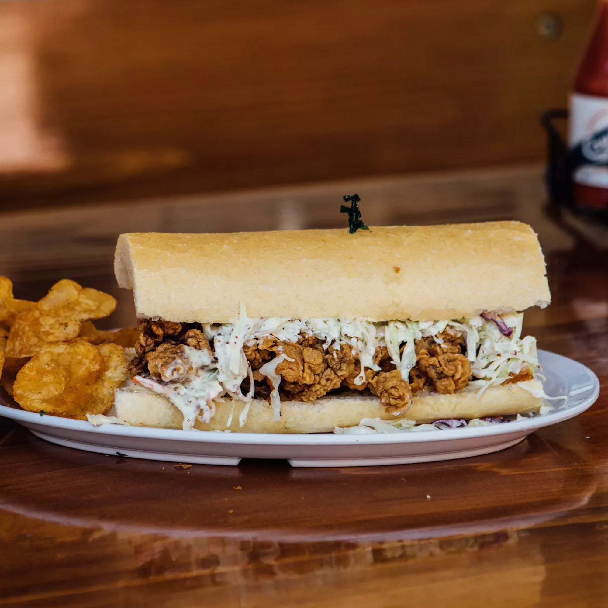 Po-boy sandwich at Mahoneyâs in New Orleans