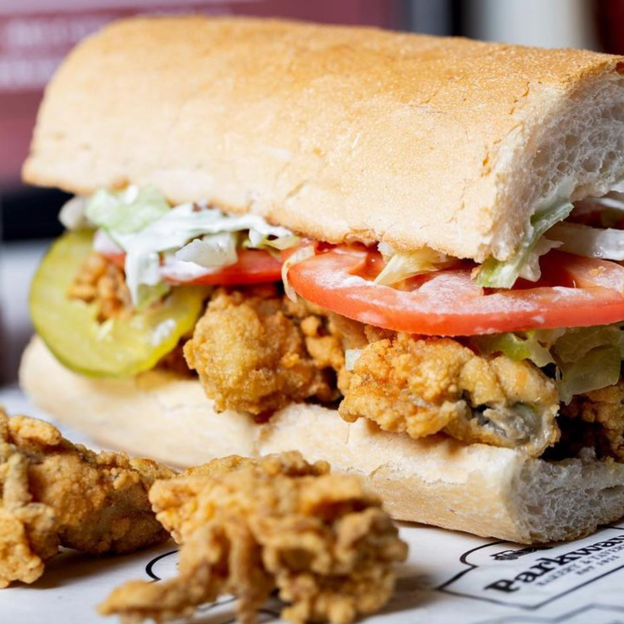 Po-boy sandwich at Parkway in New Orleans