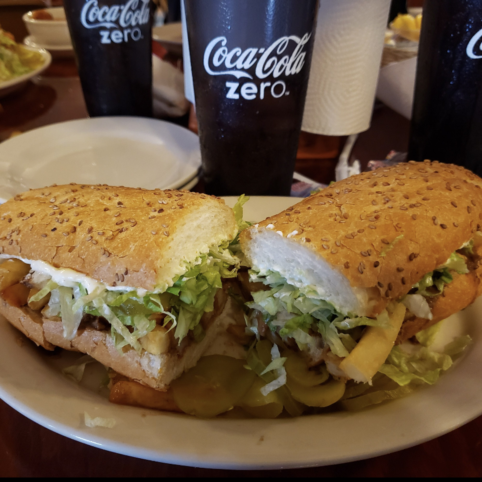 Po-boy sandwich at R&O in New Orleans