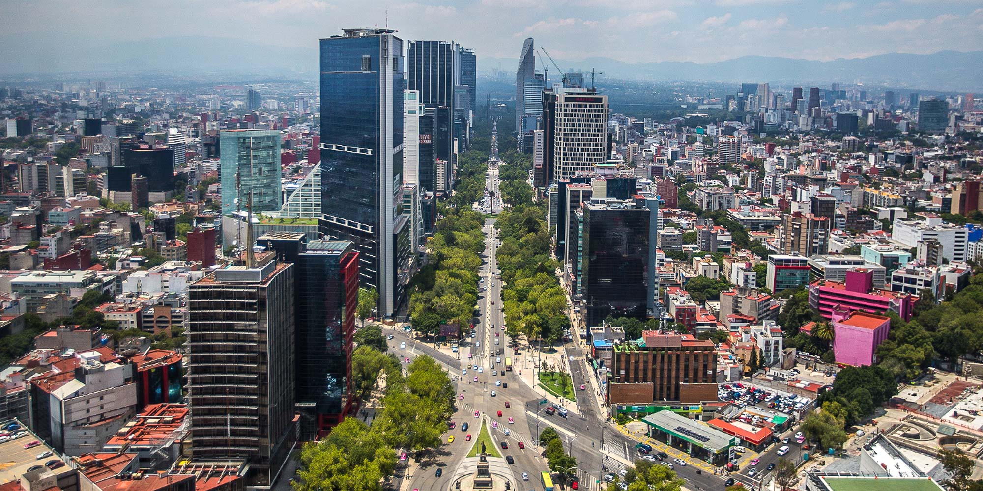 View of JuÃ¡rez neighborhood in Mexico City
