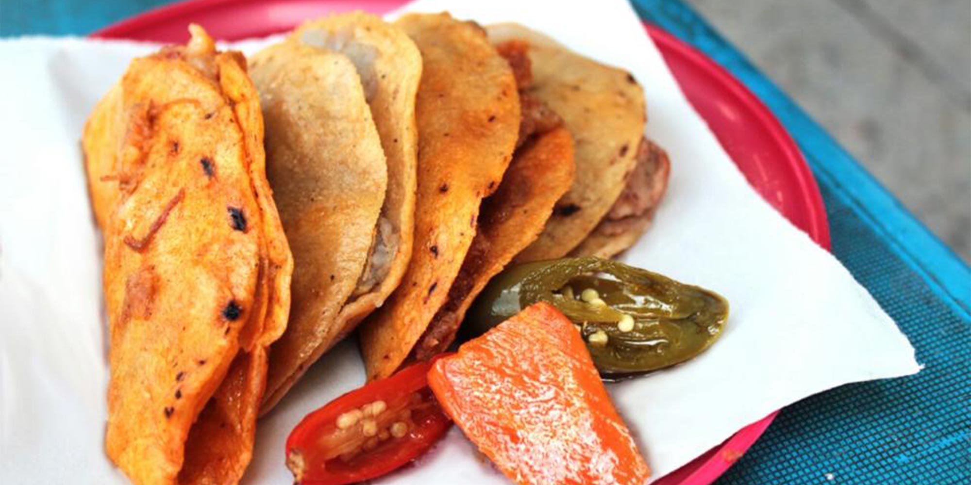 Canasta Tacos at Los Especiales in Mexico City